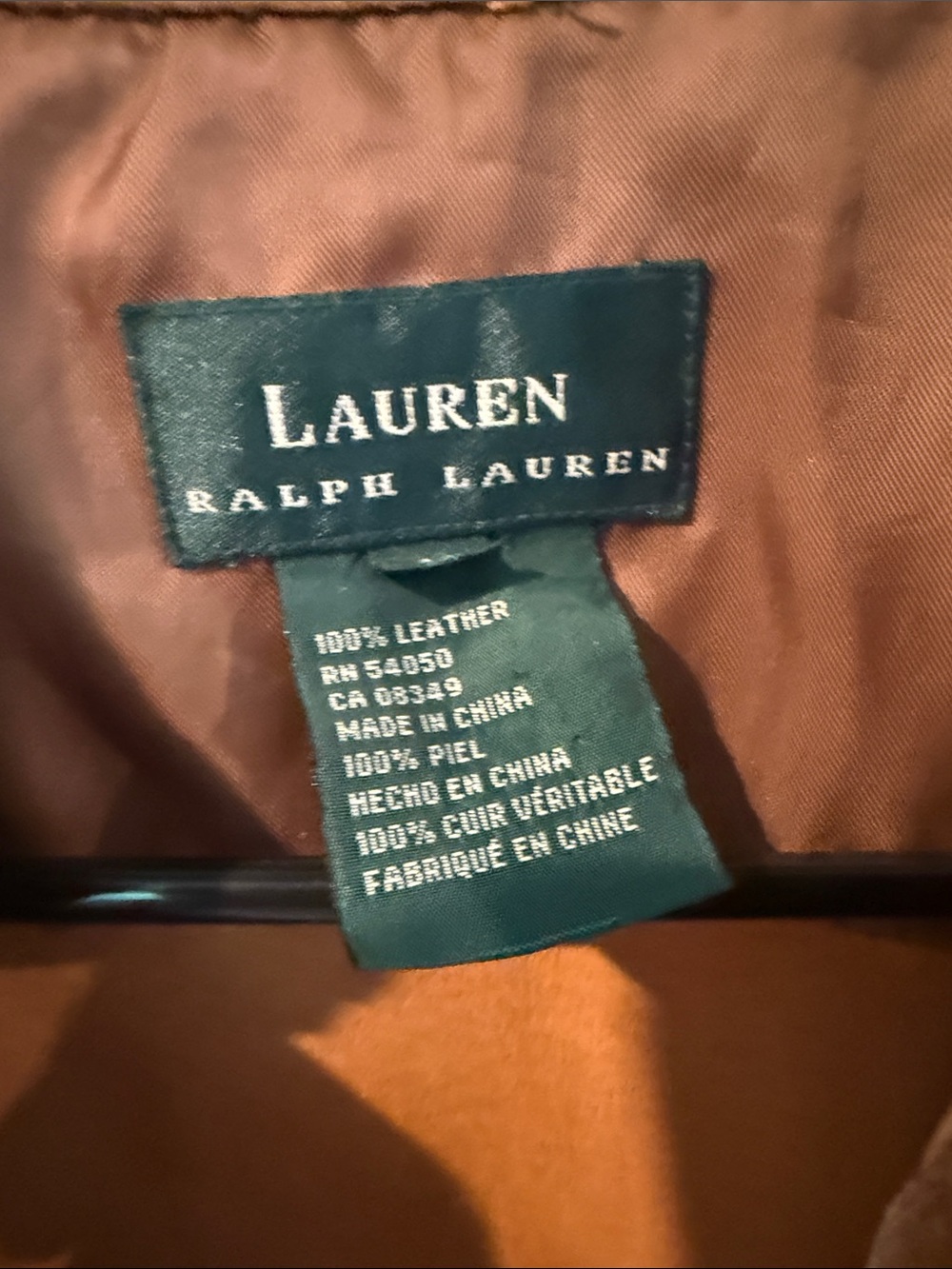Lauren Ralph Lauren Camel Suede Shirt Jacket - Picture 2 of 6